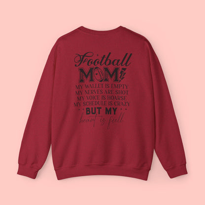 FOOTBALL MOM CREWNECK SWEATSHIRT