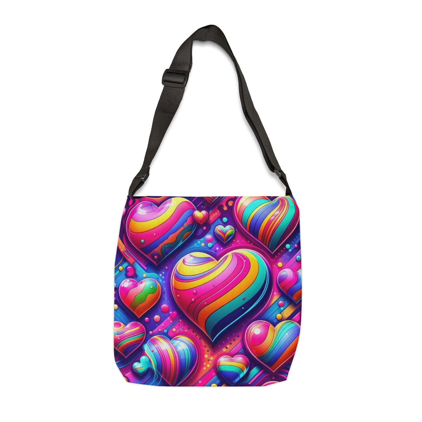 RAINBOW HEART CROSSBODY BAG