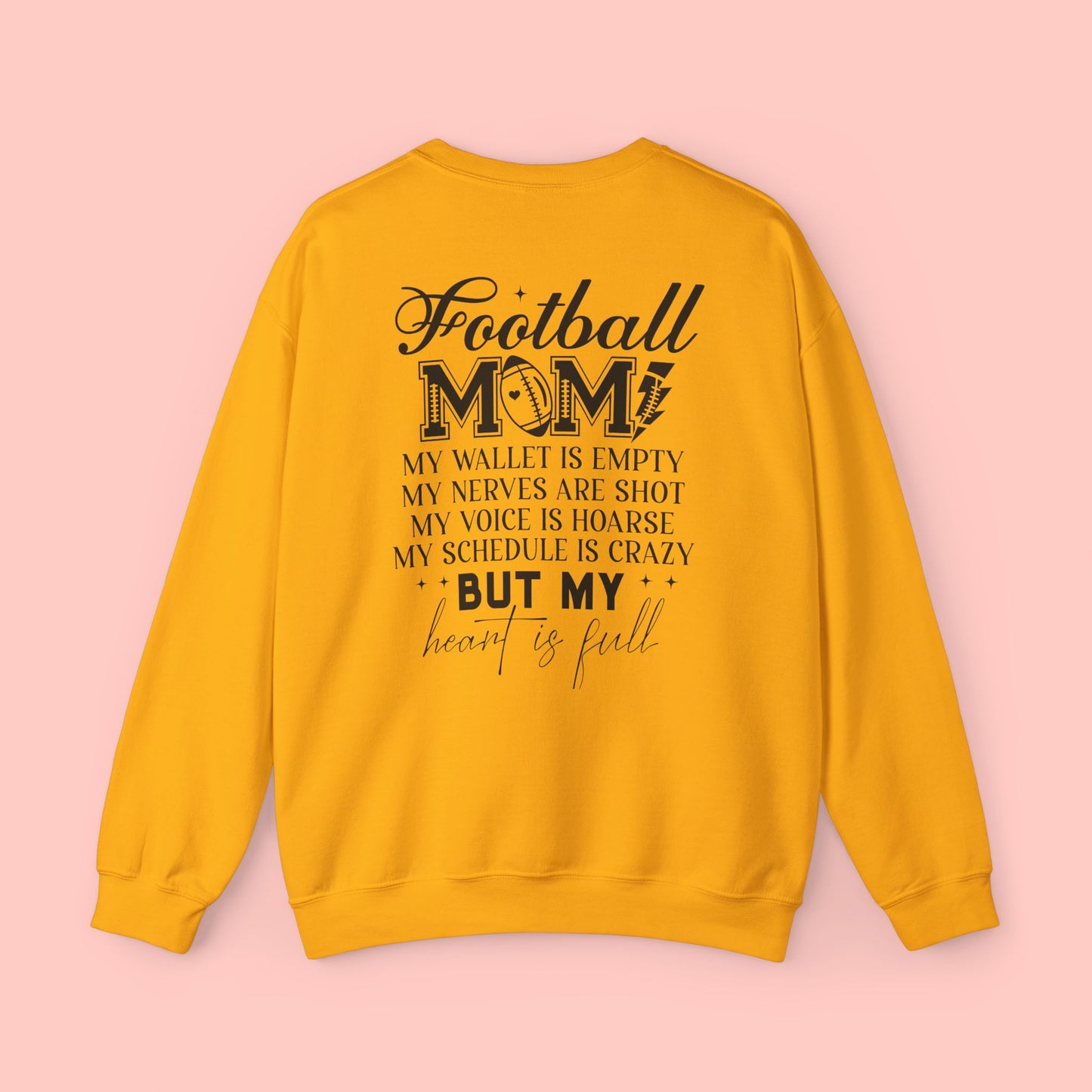 FOOTBALL MOM CREWNECK SWEATSHIRT