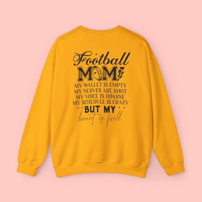 FOOTBALL MOM CREWNECK SWEATSHIRT