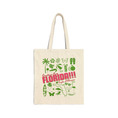 FLORIDA!!! TAYLOR SWIFT COTTON CANVAS TOTE