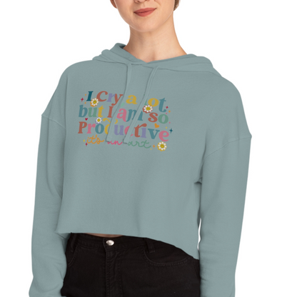 I CRY A LOT TAYLOR SWIFT CROP HOODIE