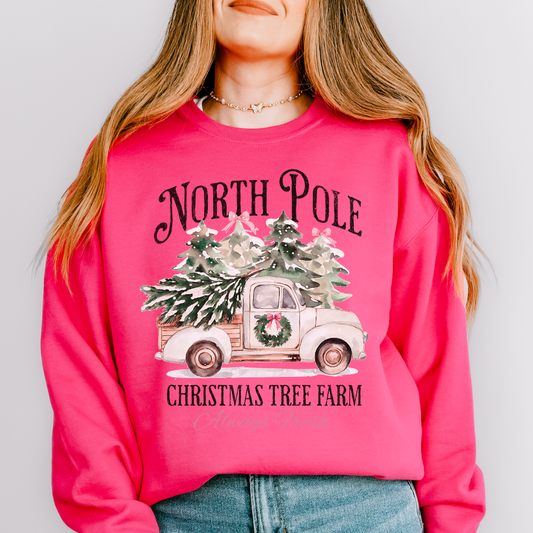 NORTH POLE TREE FARM SWEATSHIRT