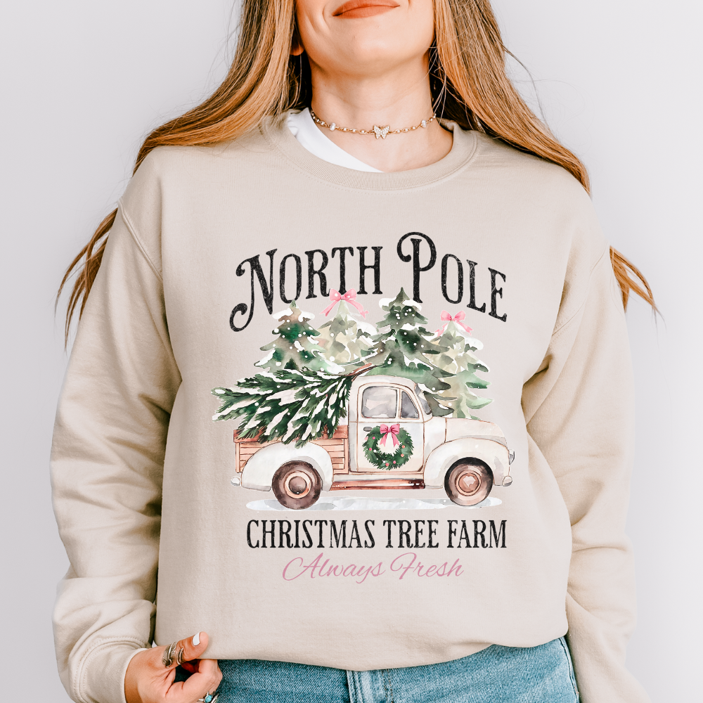 NORTH POLE TREE FARM SWEATSHIRT