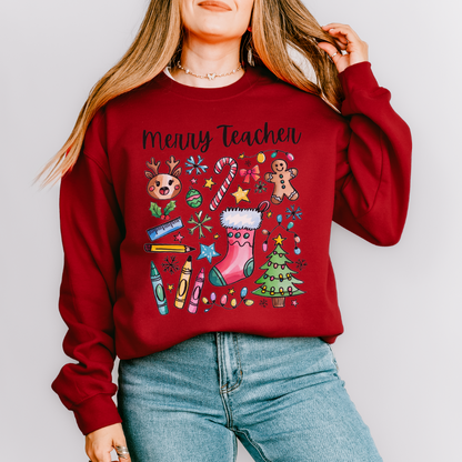 MERRY TEACHER SWEATSHIRT