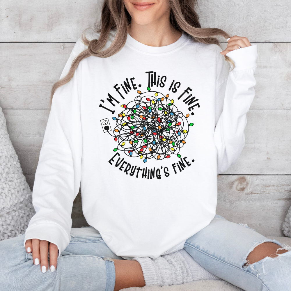 EVERYTHING'S FINE CHRISTMAS TEE