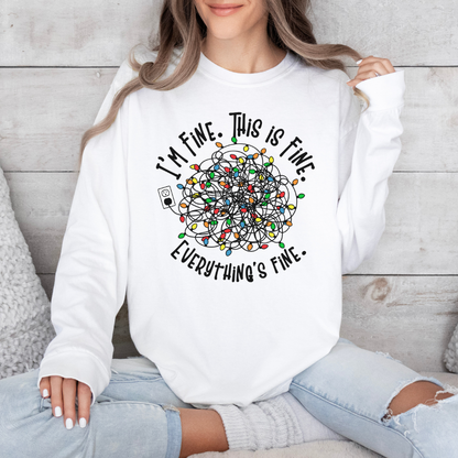 EVERYTHING'S FINE CHRISTMAS TEE