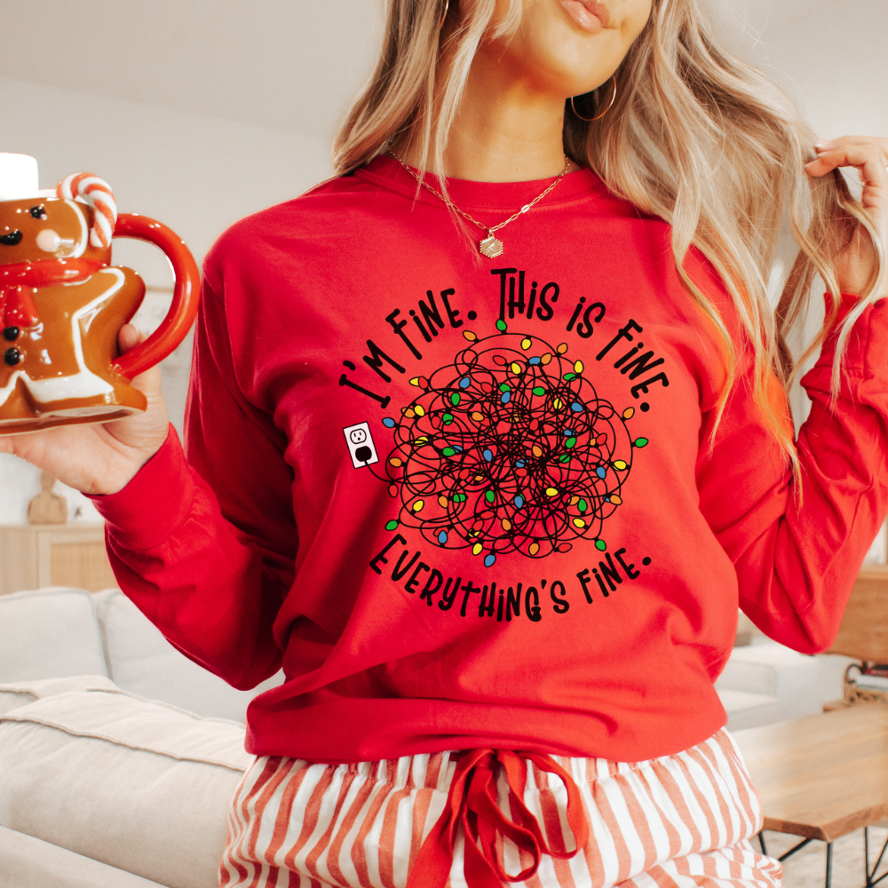 EVERYTHING'S FINE CHRISTMAS TEE