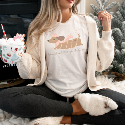 DACHSHUND THROUGH THE SNOW TEE