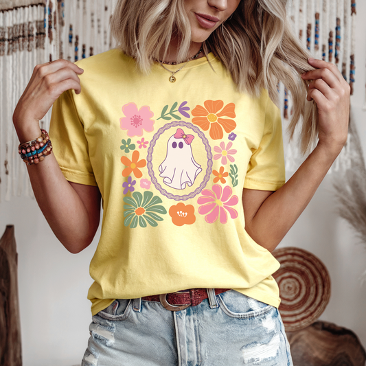 Boho Ghost Halloween Tee - FANGIRL SWAG