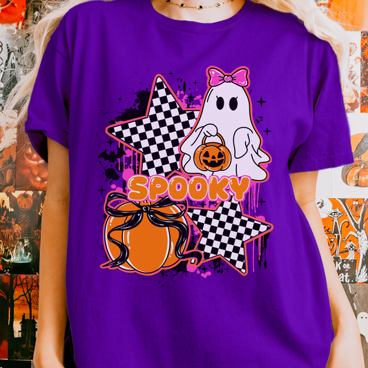 Neon Spooky Ghost Tee