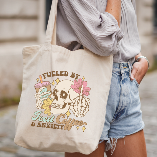 Iced Coffee & Anxiety Tote