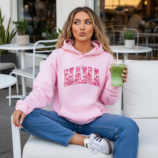 Mama Pink Camo Hoodie