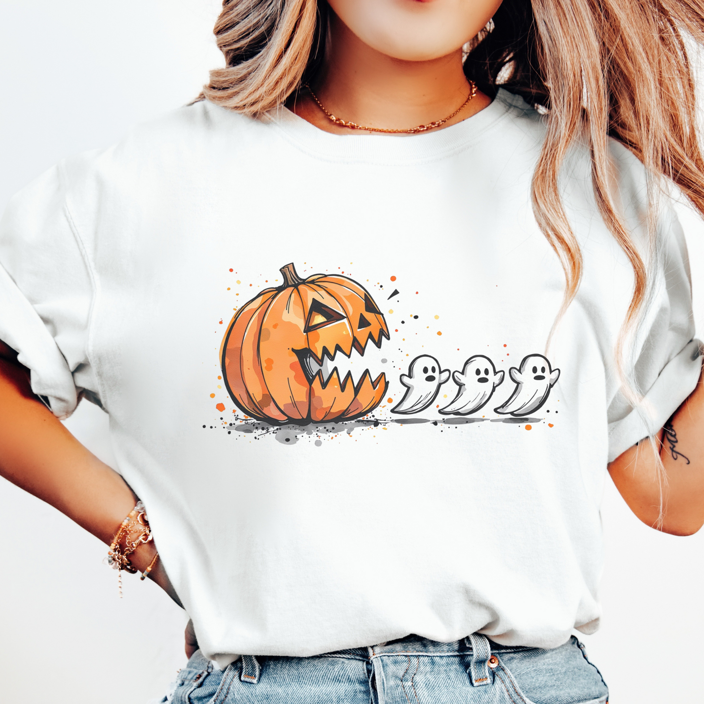 Pumpkin Pacman Tee