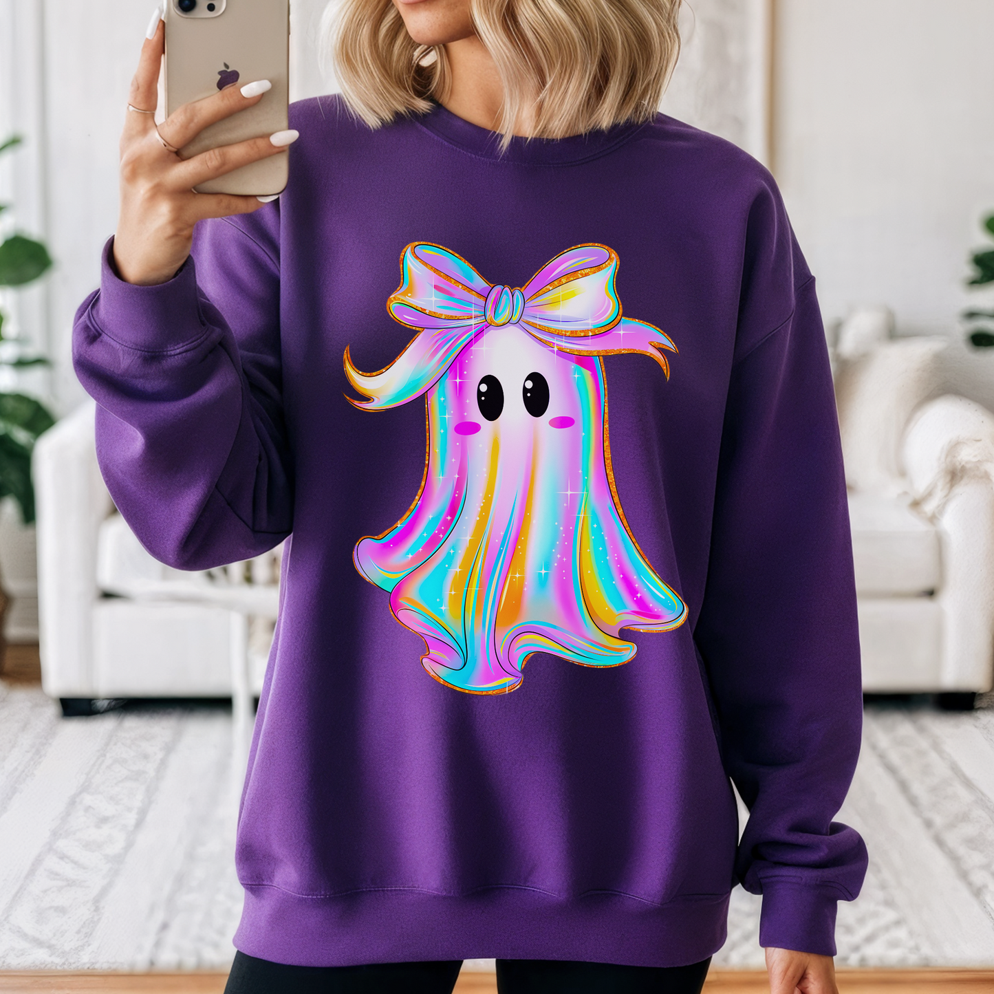 Holographic Ghost Sweatshirt