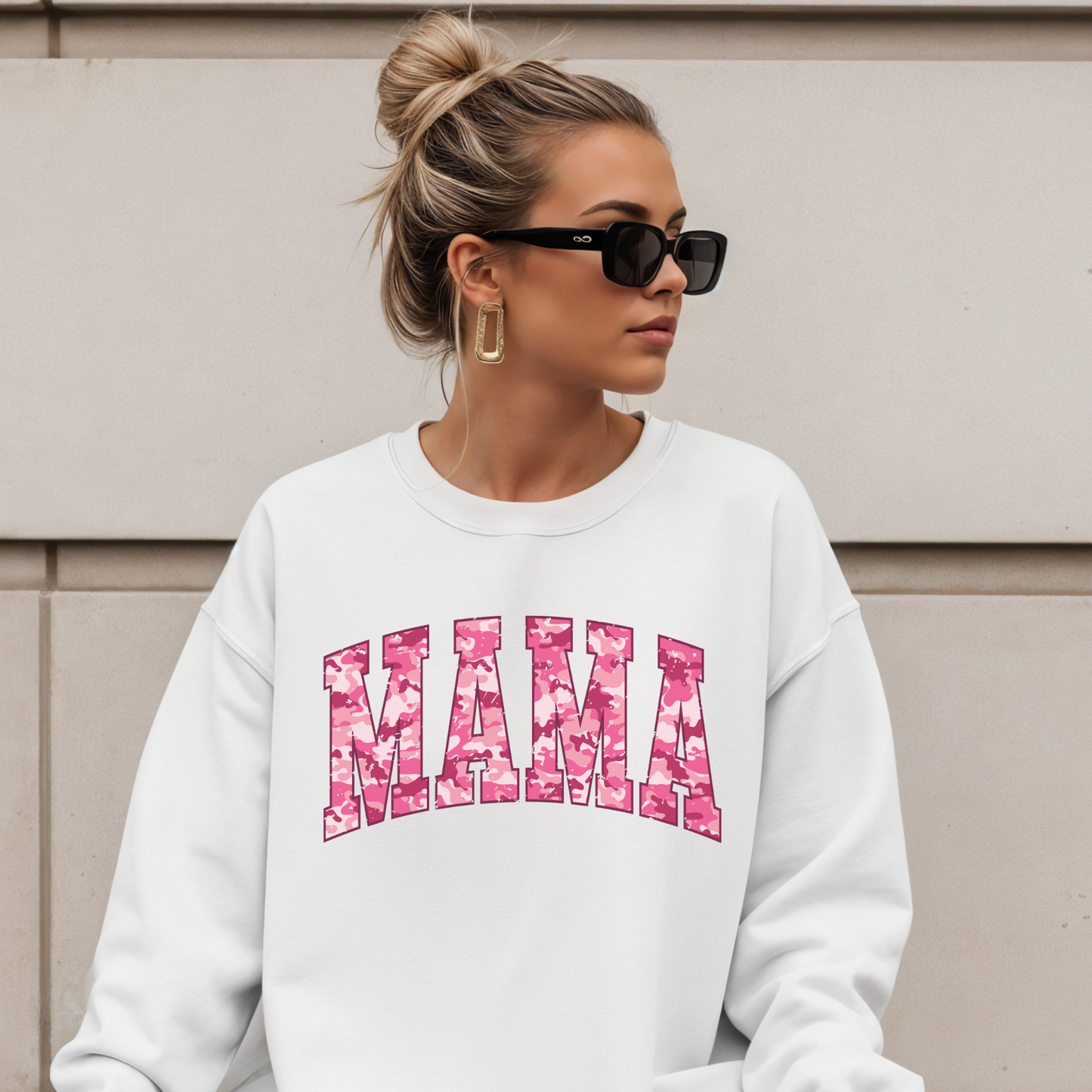 Mama Pink Camo Sweatshirt