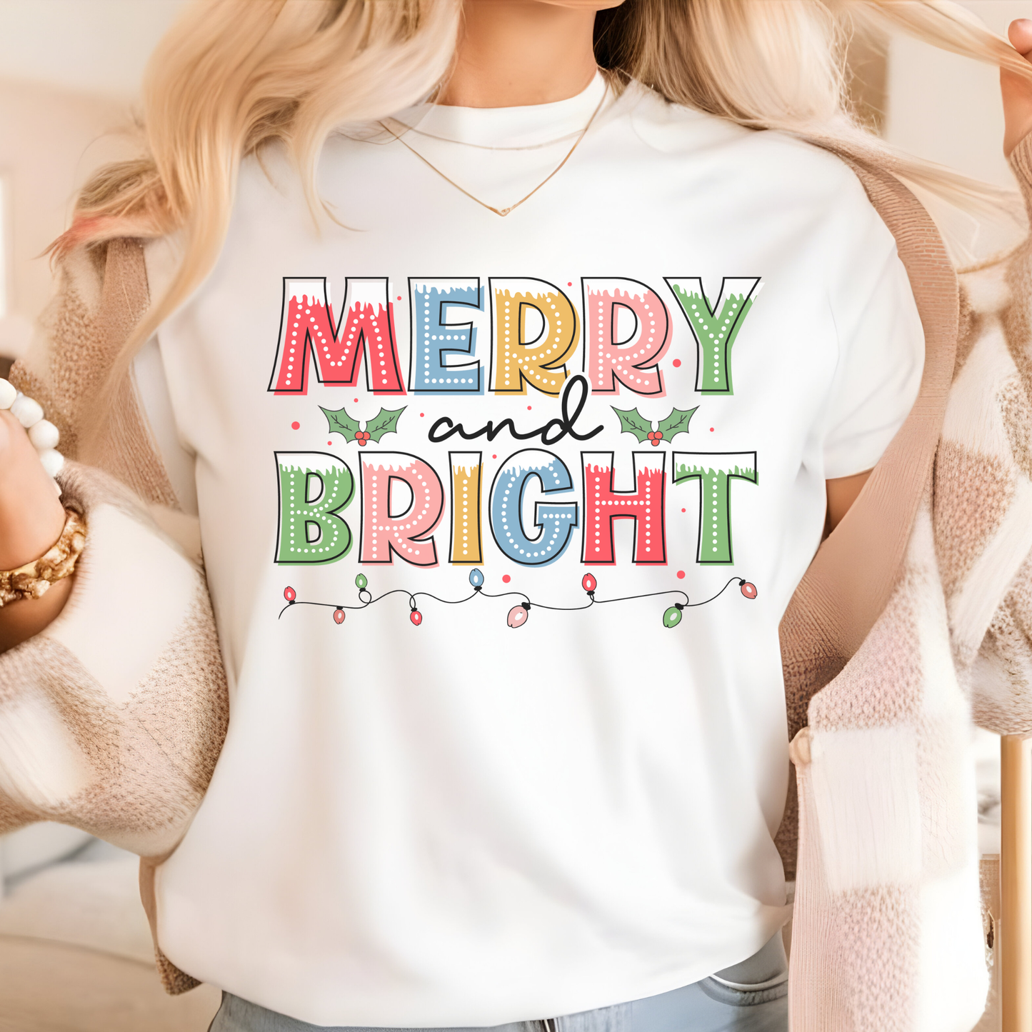 Merry and Bright Lights Tee