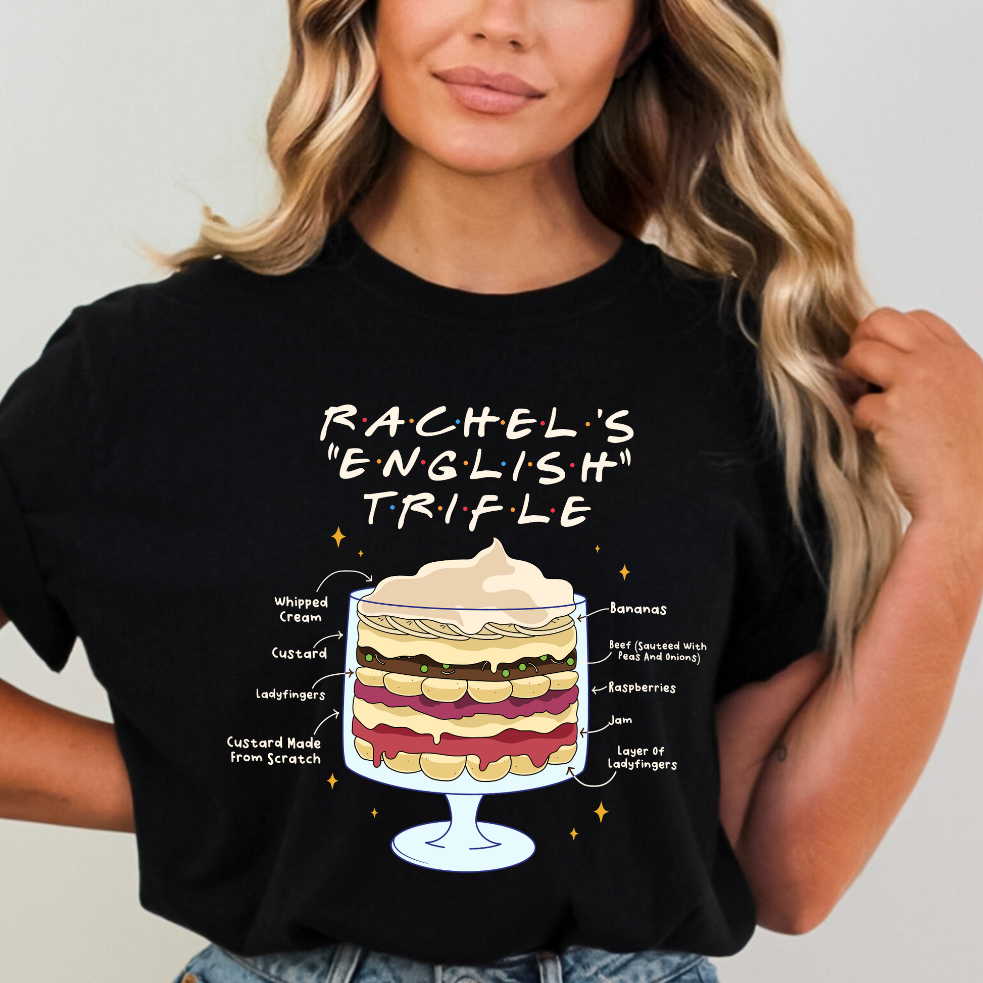 Rachel's "English" Trifle Tee - FANGIRL SWAG