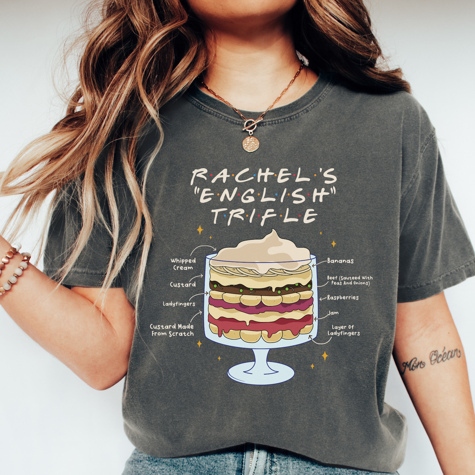 Rachel's "English" Trifle Tee - FANGIRL SWAG