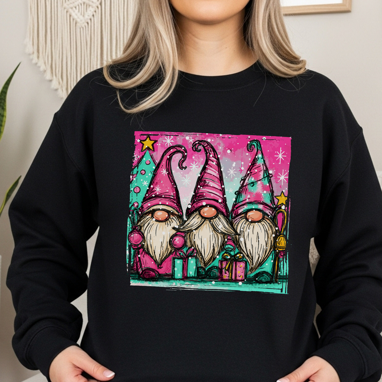 Gnome Trio Holiday Sweatshirt - FANGIRL SWAG