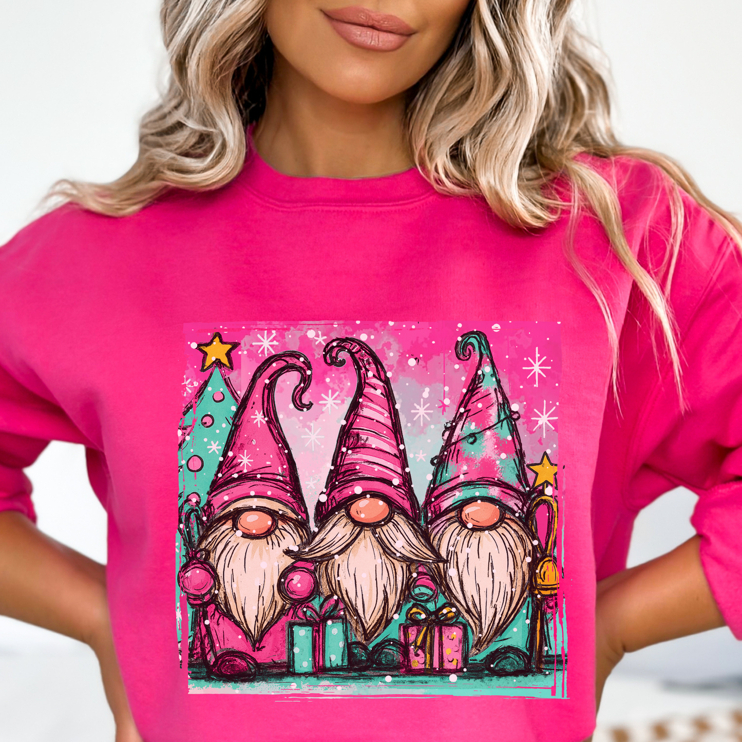 Gnome Trio Holiday Sweatshirt - FANGIRL SWAG