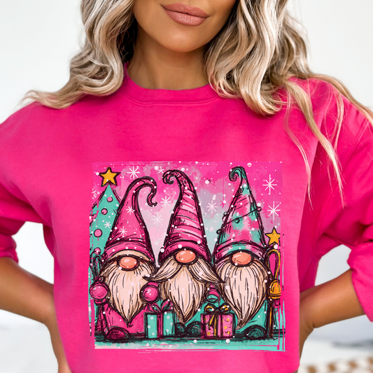 Gnome Trio Holiday Sweatshirt - FANGIRL SWAG