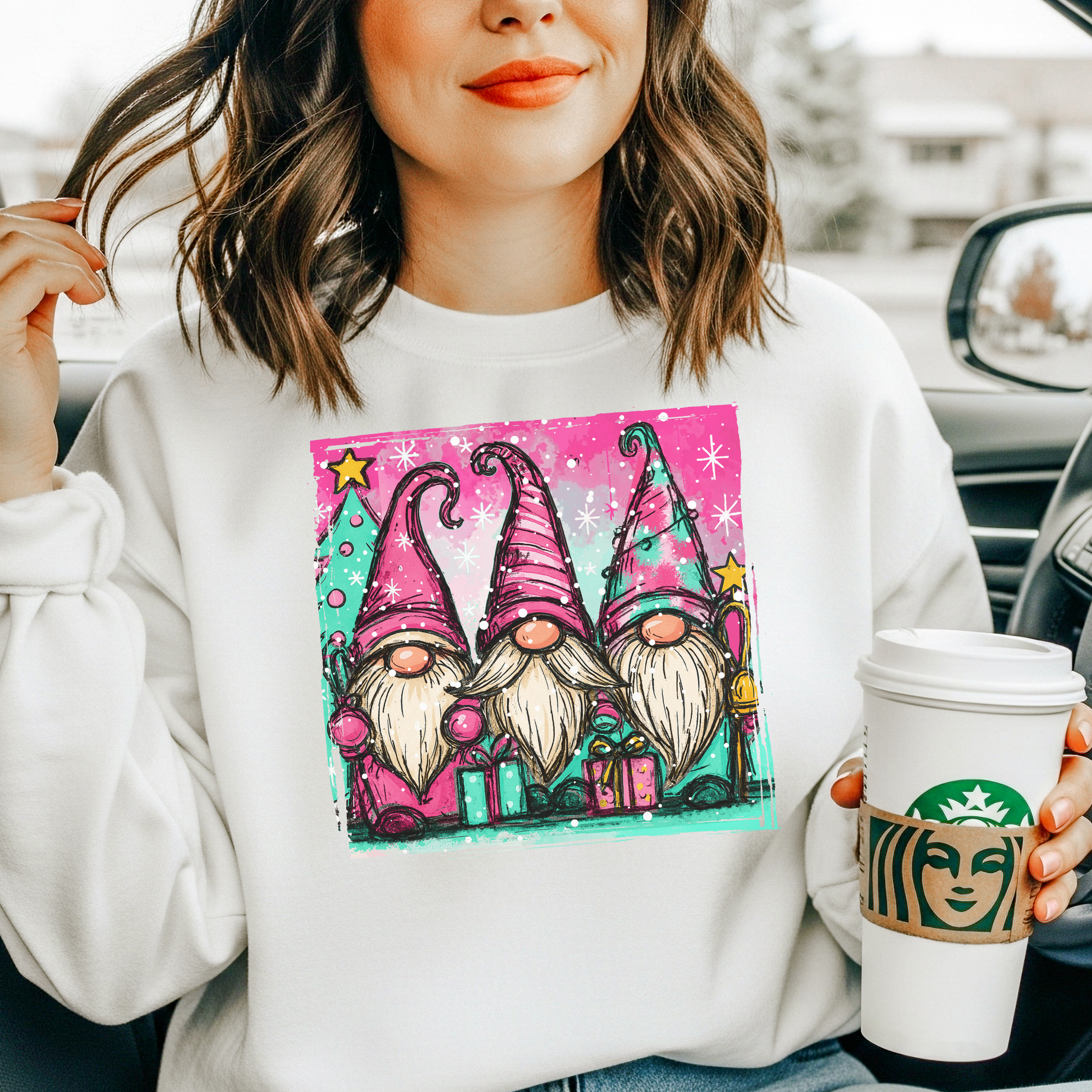 Gnome Trio Holiday Sweatshirt - FANGIRL SWAG