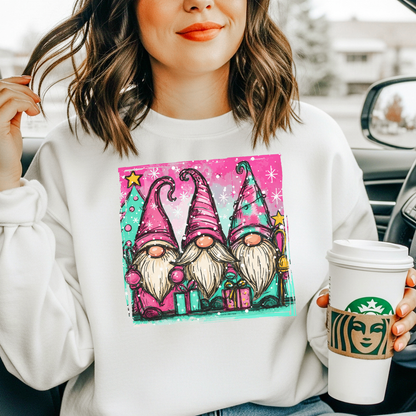 Gnome Trio Holiday Sweatshirt - FANGIRL SWAG
