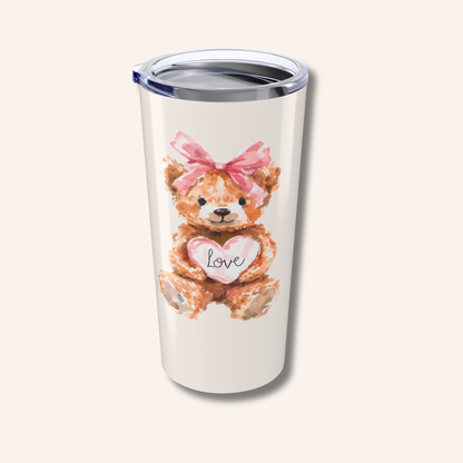 Teddy Bear Love 20 oz. Tumbler - FANGIRL SWAG