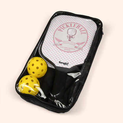PICKLEBALL SOCIAL CLUB - 2 PADDLES w/2 BALLS - FANGIRL SWAG