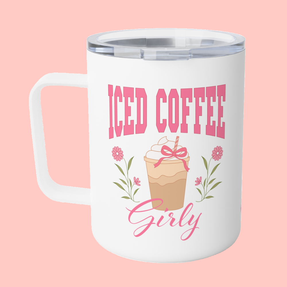 ICED COFFEE GIRLY - INSULATED 10 OZ. MUG