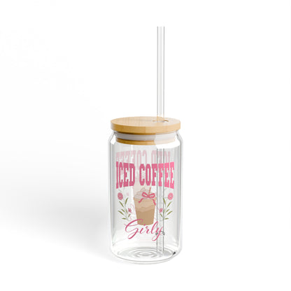 ICED COFFEE GIRLY SIPPER GLASS