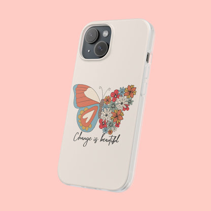 CHANGE IS BEAUTIFUL BUTTERFLY FLEXI CASE