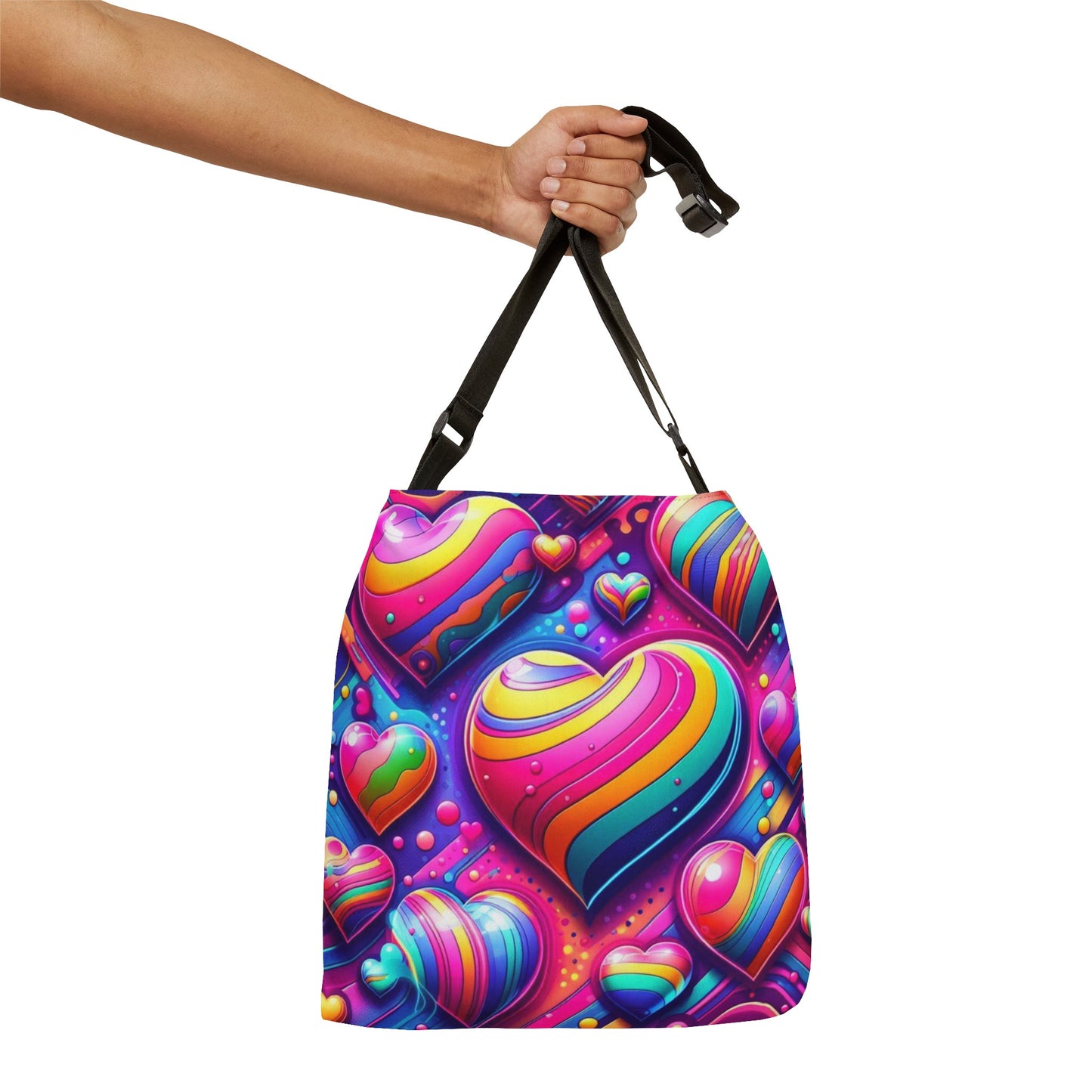 RAINBOW HEART CROSSBODY BAG