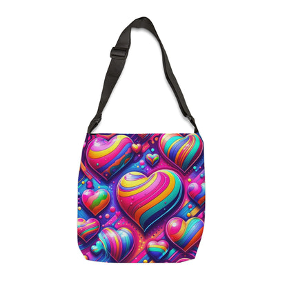 RAINBOW HEART CROSSBODY BAG