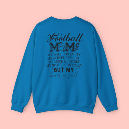 FOOTBALL MOM CREWNECK SWEATSHIRT