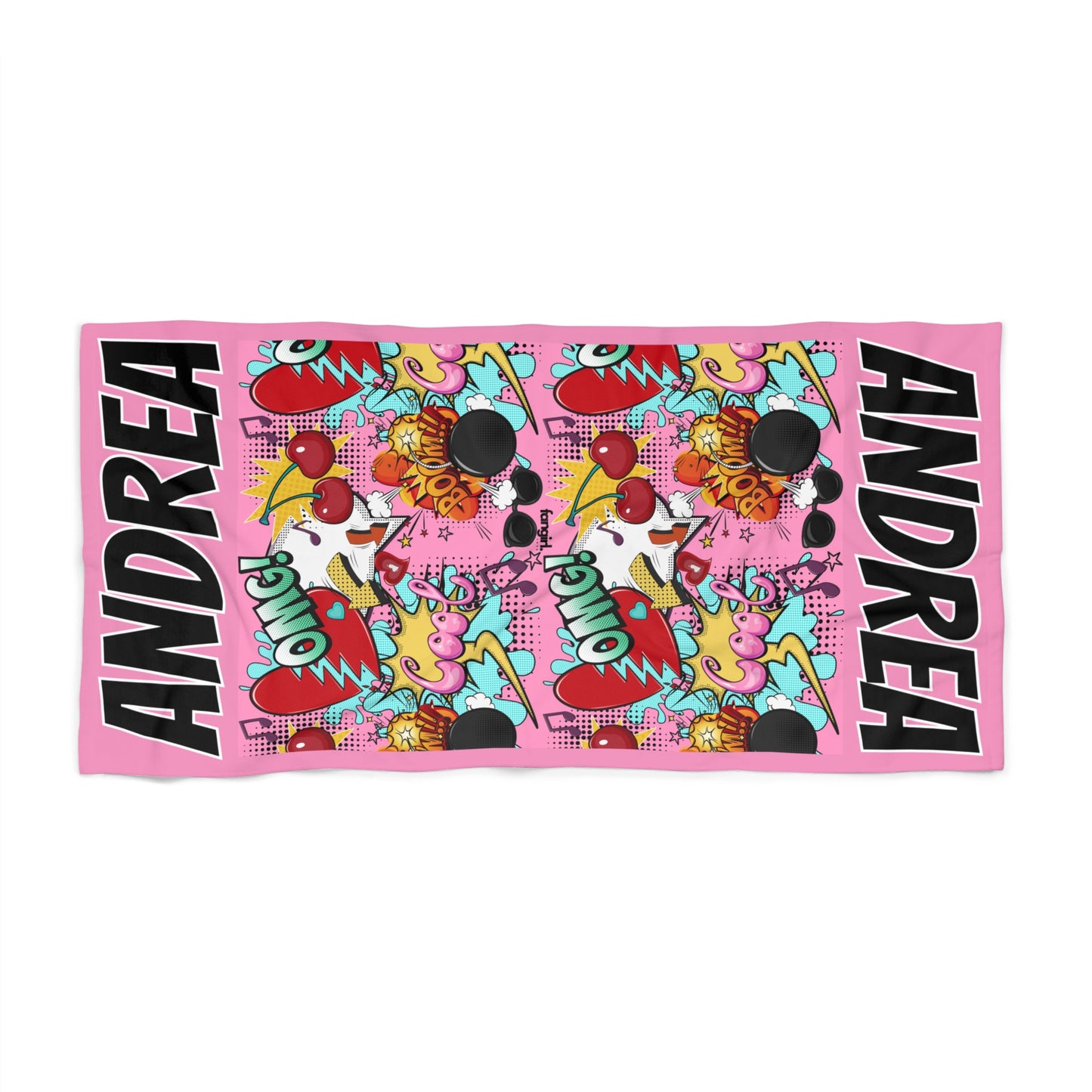 PINK SHAZAAM BEACH TOWEL