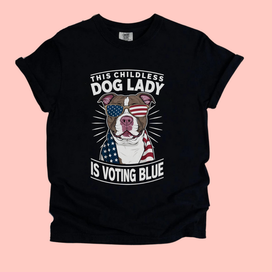 CHILDLESS DOG LADY TEE