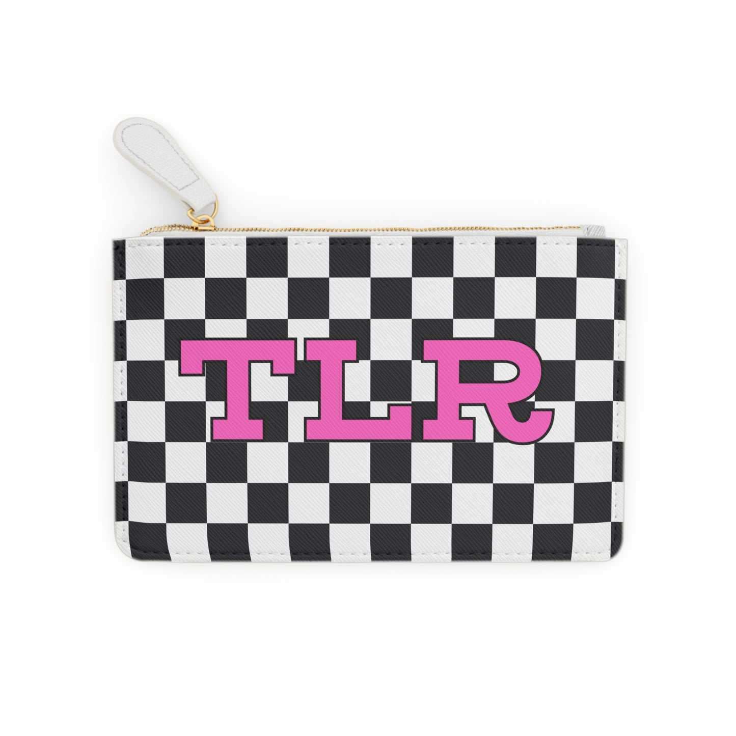 CHECKMATE MONOGRAM MINI CLUTCH BAG