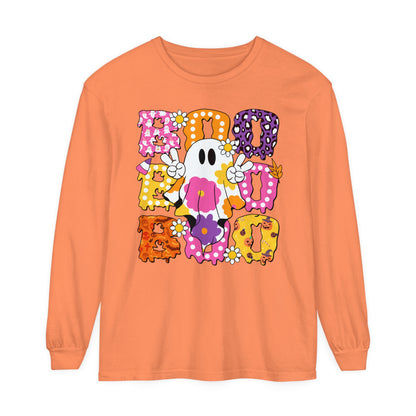 PEACE LOVE BOO LONG SLEEVE TEE