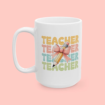 COQUETTE TEACHER - CERAMIC MUG (11oz, 15oz)