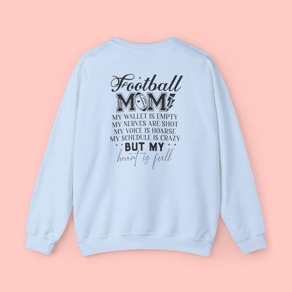 FOOTBALL MOM CREWNECK SWEATSHIRT