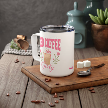 ICED COFFEE GIRLY - INSULATED 10 OZ. MUG