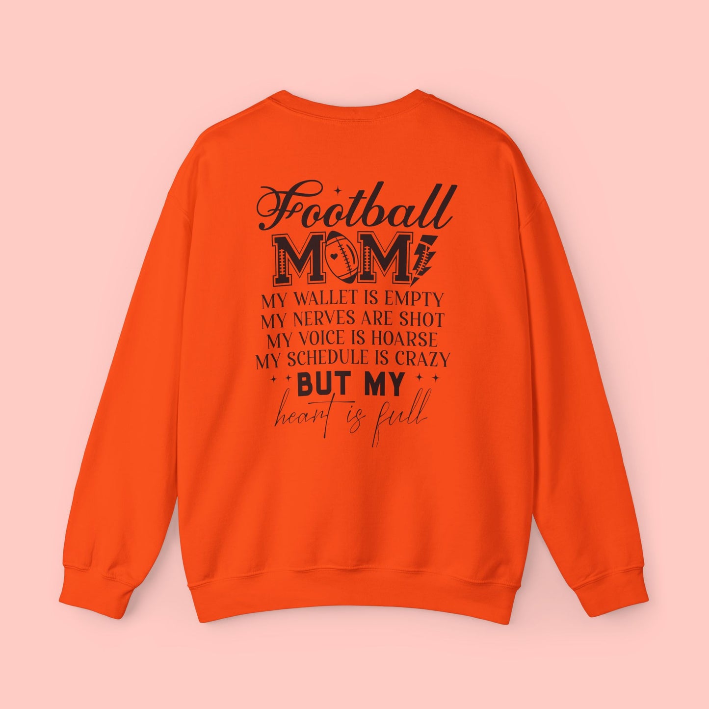 FOOTBALL MOM CREWNECK SWEATSHIRT