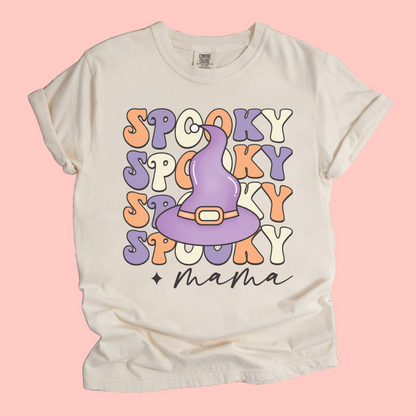 SPOOKY MAMA HALLOWEEN T-SHIRT