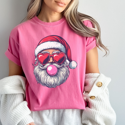 SANTA BLOWING BUBBLE TEE