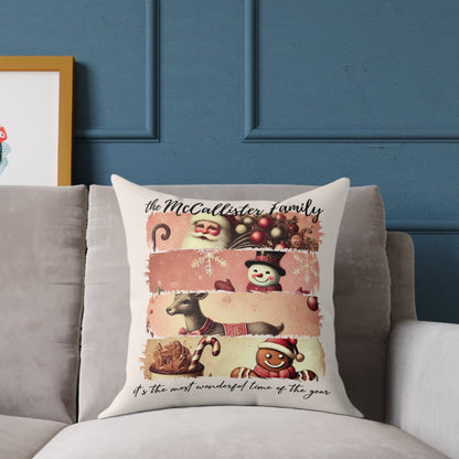 IT'S THE MOST WONDERFUL TIME PILLOW - PERSONALIZED