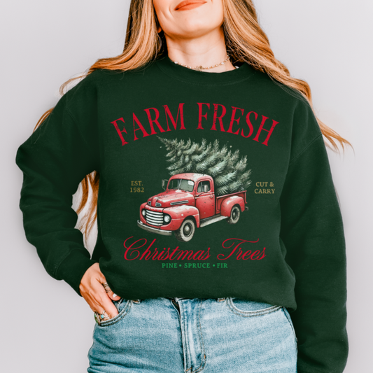 FARM FRESH TREES SWEATSHIRT