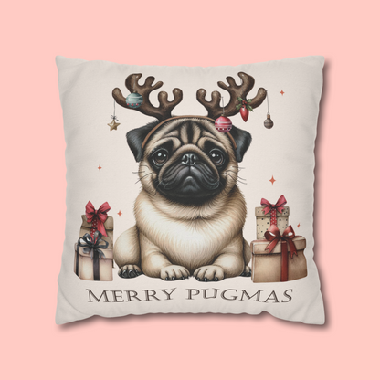 MERRY PUGMAS PILLOW