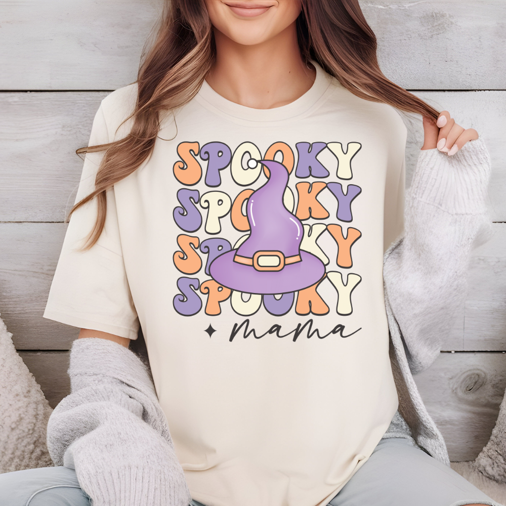 SPOOKY MAMA HALLOWEEN T-SHIRT